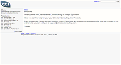 Desktop Screenshot of help.clevelandconsulting.com